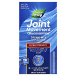 Joint Movement Glucosamine®, смесь для приготовления напитков, с повышенной силой действия, без ароматизаторов, 20 пакетиков по 4,56 г (0,16 унции) — Nature's Way