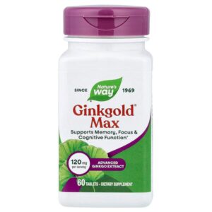 Ginkgold® Max, 120 мг, 60 таблеток — Nature's Way