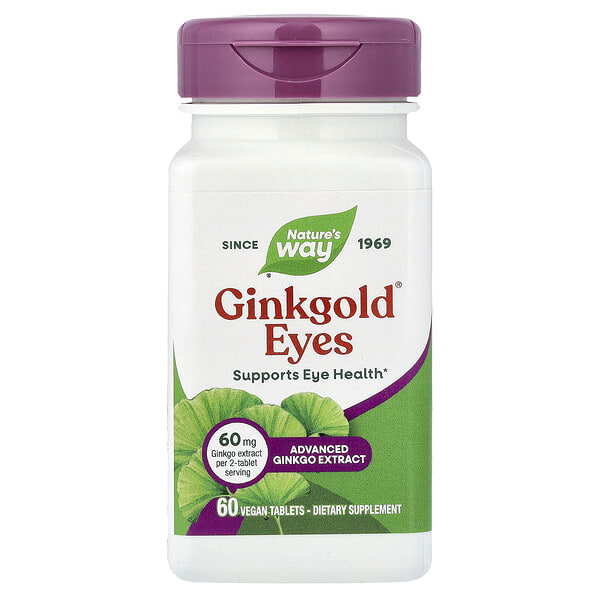 nwy15252_v_100.jpg Ginkgold® Eyes, 60 веганских таблеток — Nature's Way