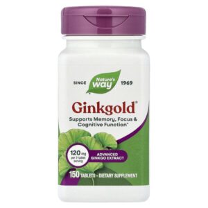 Ginkgold®, 150 таблеток (60 мг в одной таблетке) — Nature's Way