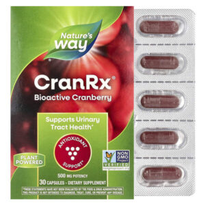 CranRx®, биоактивная клюква, 500 мг, 30 капсул — Nature's Way