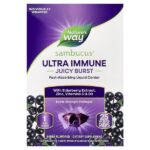 Sambucus® Ultra Immune, Juicy взрыв, ягодный вкус, 25 жевательных таблеток в упаковке — Nature's Way