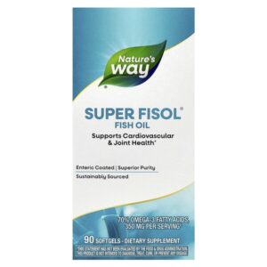 Рыбий жир Super Fisol®, 90 капсул (500 мг в каждой капсуле) — Nature's Way