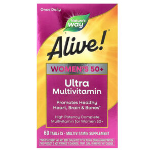 Alive!®, ультрамультивитамины для женщин старше 50 лет, 60 таблеток — Nature's Way
