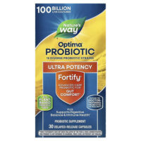Fortify®, пробиотик Optima®, 30 капсул с отсроченным высвобождением — Nature's Way