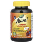 Alive! Kids, жевательные мультивитамины, со вкусом вишни, апельсина и винограда, 60 жевательных таблеток — Nature's Way