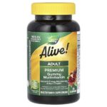 Alive! жевательный мультивитамин для взрослых, фруктовый вкус, 90 жевательных мармеладок — Nature's Way