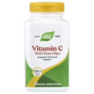 Витамин C с шиповником, 250 капсул — Nature's Way