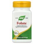 Фолат, 800 мкг DFE, 100 капсул — Nature's Way
