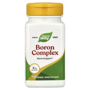 Борный комплекс, 3 мг, 100 капсул — Nature's Way