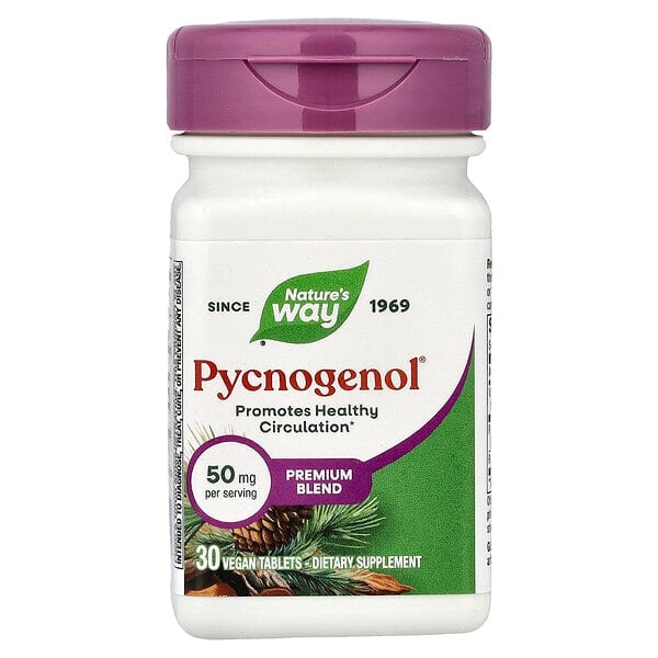 nwy45151_v_86.jpg Pycnogenol®, 30 веганских таблеток — Nature's Way