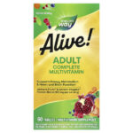 Alive!®, полный мультивитаминный комплекс для взрослых, 60 таблеток — Nature's Way