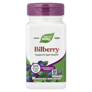 черника, 90 веганских капсул — Nature's Way