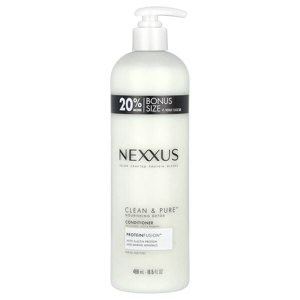 nxs00618_v_8.jpg Clean & Pure™, питательный кондиционер для выведения токсинов, для всех типов волос, 488 мл (16,5 жидк. унц.) — Nexxus