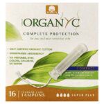 тампоны для женского здоровья, компактные, Super Plus, 16 штук — Organyc
