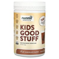 Kids Good Stuff, мультинутриентная смесь для приготовления напитка, с насыщенным шоколадным вкусом, 225 г (7,9 унции) — Nuzest