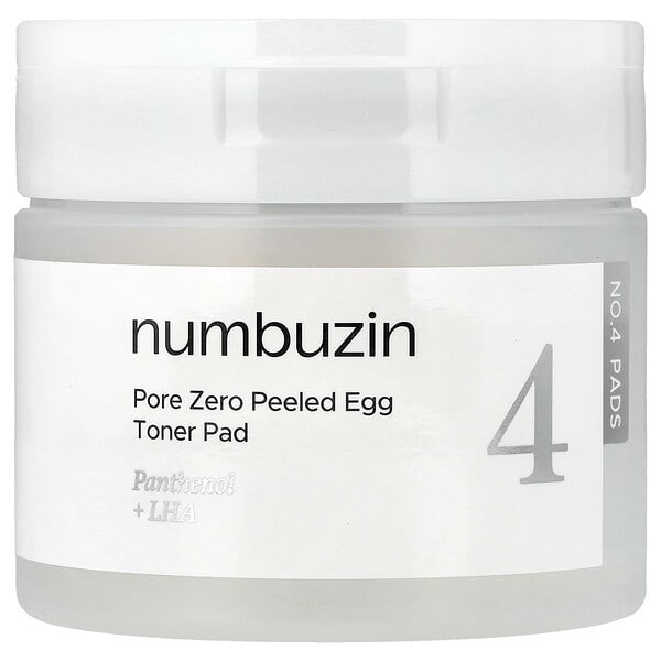 nzn58022_v_37.jpg No.4 Pore Zero Peeled Egg, тоник, 70 шт., 190 мл (6,42 жидк. унции) — Numbuzin