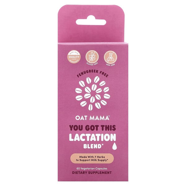 oat00232_v_53.jpg You Get This, смесь для лактации, 60 вегетарианских капсул — Oat Mama