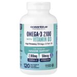 Professional, Omega-3 2100® с витамином D, со вкусом апельсина, 120 капсул — OceanBlue