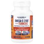 Professional, Omega-3 2100® с куркумой и апельсиновым вкусом, 60 капсул — OceanBlue