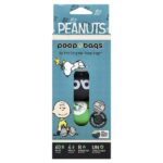 Peanuts®, без запаха, 4 ролика, 15 пакетиков в каждом — Original Poop Bags