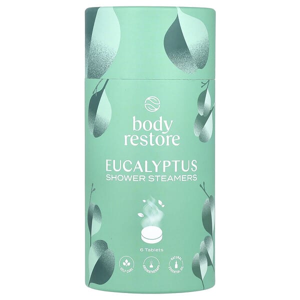 ody93199_v_9.jpg Пароварки для душа, эвкалипт, 6 таблеток, 5,3 унции — Body Restore