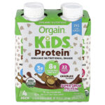 Kids Protein™, органический питательный коктейль, шоколадный вкус, 4 пакетика по 244 мл (8,25 жидк. унции) — Orgain