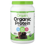 Organic Protein™, органический протеин в порошке, сливочно-шоколадная помадка, 920 г (2,03 фунта) — Orgain