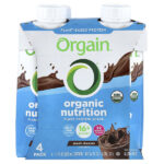 Organic Nutrition, коктейль из растительных протеинов, нежный шоколад, 4 пакетика по 330 мл (11 жидк. унций) — Orgain