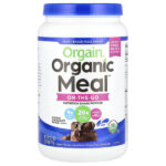 Organic Meal™, питательный растительный порошковый коктейль для еды, шоколадная помадка со сливками, 912 г (2,01 фунта) — Orgain