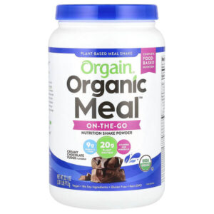 Organic Meal™, питательный растительный порошковый коктейль для еды, шоколадная помадка со сливками, 912 г (2,01 фунта) — Orgain