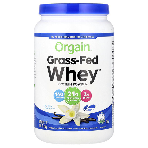 oga00614_v_35.jpg протеиновый порошок Whey™ от Grass-Fed, со вкусом ванили, 828 г (1,82 фунта) — Orgain