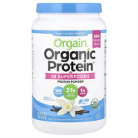 Organic Protein™ + 50 суперфудов в порошке, со вкусом бобов ванили, 918 г (2,02 фунта) — Orgain