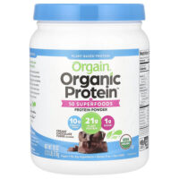 Органический протеиновый порошок + 50 Superfoods, сливочная шоколадная помадка, 510 г (1,12 фунта) — Orgain