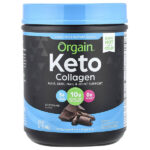 Keto, Кетогенный протеиновый порошок коллагена с маслом MCT, шоколад, 0,88 фунта (400 г) — Orgain