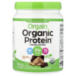 Organic Protein™, порошок из растительных ингредиентов, с шоколадно-арахисовой пастой, 462 г (1,02 фунта) — Orgain