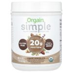 Simple, растительный протеиновый порошок, сливочный шоколад, 567 г (1,25 фунта) — Orgain