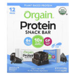 Protein Snack Bar, шоколадный брауни, 12 батончиков по 40 г (1,41 унции) — Orgain
