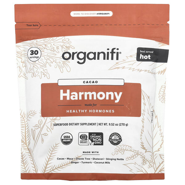 ogf33216_v_2.jpg Harmony, какао, 270 г (9,52 унции) — Organifi