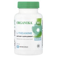 L-Theanine, 225 mg, 90 Vegetarian Capsules — Organika