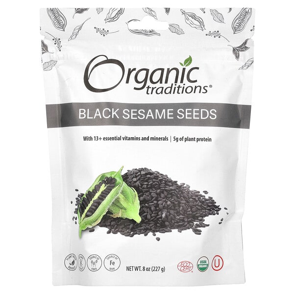 ogt00234_v_6.jpg семена черного кунжута, 227 г (8 унций) — Organic Traditions