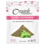 порошок из листьев стевии, 100 г (3,5 унции) — Organic Traditions