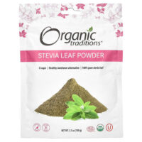 порошок из листьев стевии, 100 г (3,5 унции) — Organic Traditions