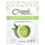 Премиум зеленый чай матча, 3,5 унции (100 г) — Organic Traditions