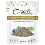 Порошок из пророщенных семян чиа и льна, 227 г (8 унций) — Organic Traditions
