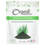 Спирулина в порошке, 150 г (5,3 унции) — Organic Traditions