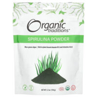 Спирулина в порошке, 150 г (5,3 унции) — Organic Traditions