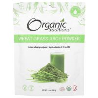 Порошок сока из ростков пшеницы, 150 г (5,3 унции) — Organic Traditions