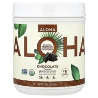 Organic Protein Powder, Chocolate, 1 lb 3 oz (540 g) — Aloha