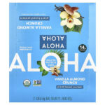 Organic Protein Bars, Vanilla Almond Crunch, 12 Bars, 1.98 oz (56 g) Each — Aloha